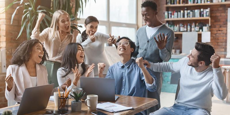 Kuva onnistuvasta tiimistä